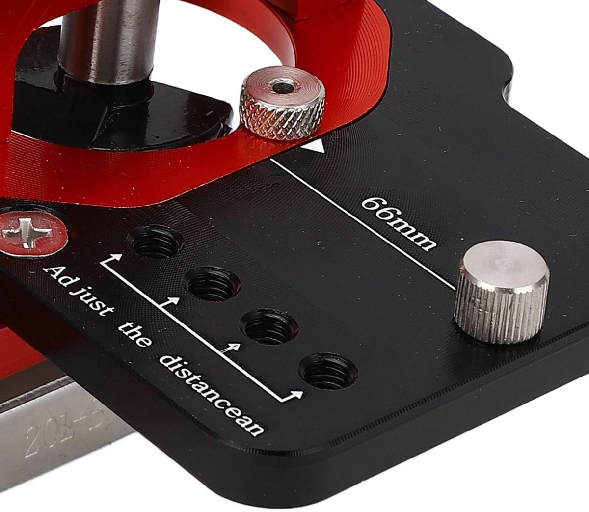 Dailygoods- Scharnier Jig 35mm - Verstelbare Persplaat - Snelle Bevestigingsklem - Nauwkeurige Positionering - Duurzaam Aluminiumlegering - Voor Deurkast Meubels - Boormal