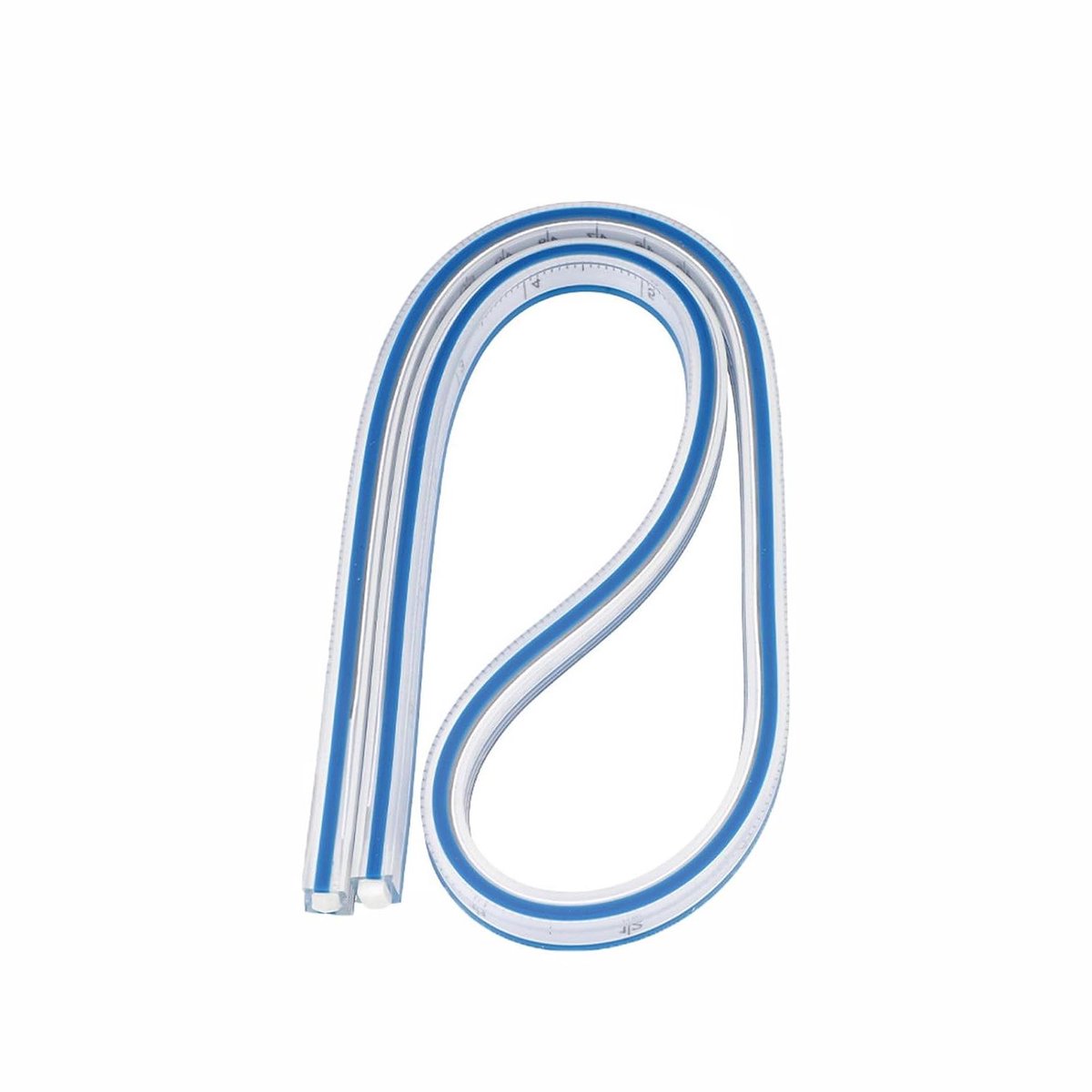 Flexibele Liniaal - Zachte Meetlat - Tekenen Naaien Knutselen - Knikbestendig Ontwerp - 60 cm - Wit