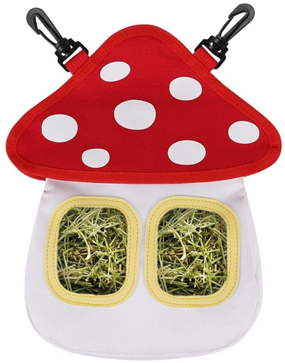 Dailygoods- Voederzak Waterdicht - Hooi Voederzak - Hangende Voederzak - Opbergtas voor Kleine Dieren - 600D Oxford-doek - Eenvoudig in Gebruik - Hooidispenser