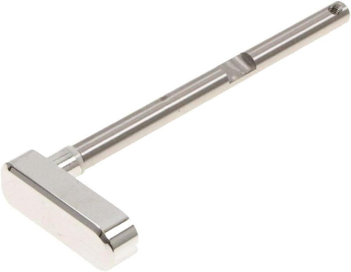 Knop met as - Bedieningsknop Draaiknop - Keukenmachine Reparatie - Origineel Onderdeel - Standaard Maat - Zwart