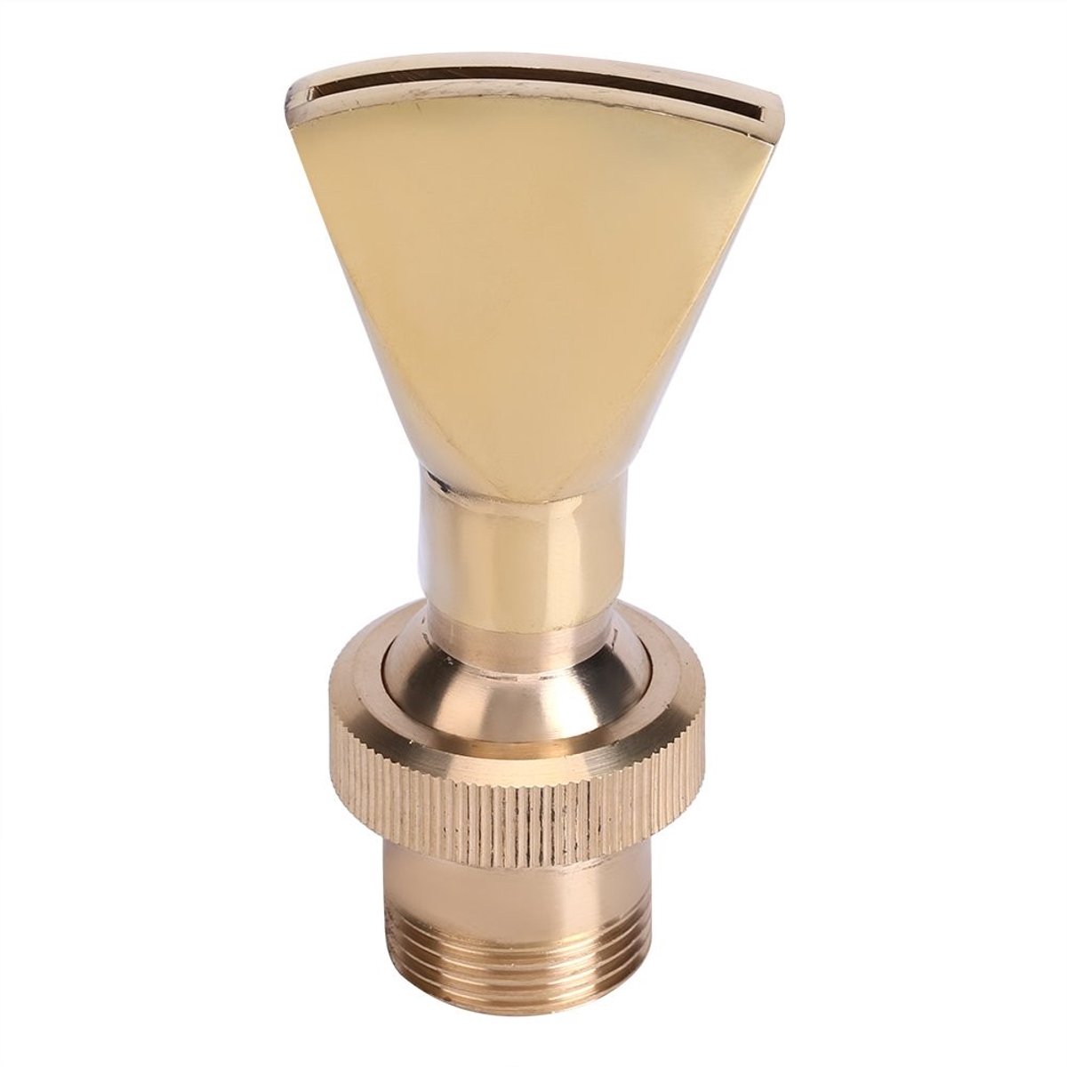 Dailygoods- Fontein Nozzle Waaiervormig - Messing Sproeikop - 1/2" DN15 & 3/4" DN20 - Corrosiebestendig - Verstelbaar - Hoogte 9 cm
