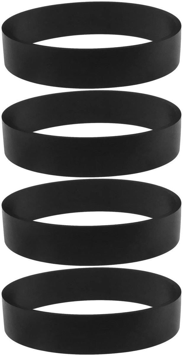 Dailygoods- Stofzuiger Riemen 4 Stuks - Vervangingsriemen - Rubber - 232mm Omtrek - 16mm Breedte - Slijtvast en Duurzaam - Vacuümriemen