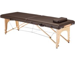 Massage Bed Folding Table Living Room Furniture Massage Chair Wood Portable Acupuncture Beauty Physiotherapy Tattoo Table Massage Chair Foldable Brown