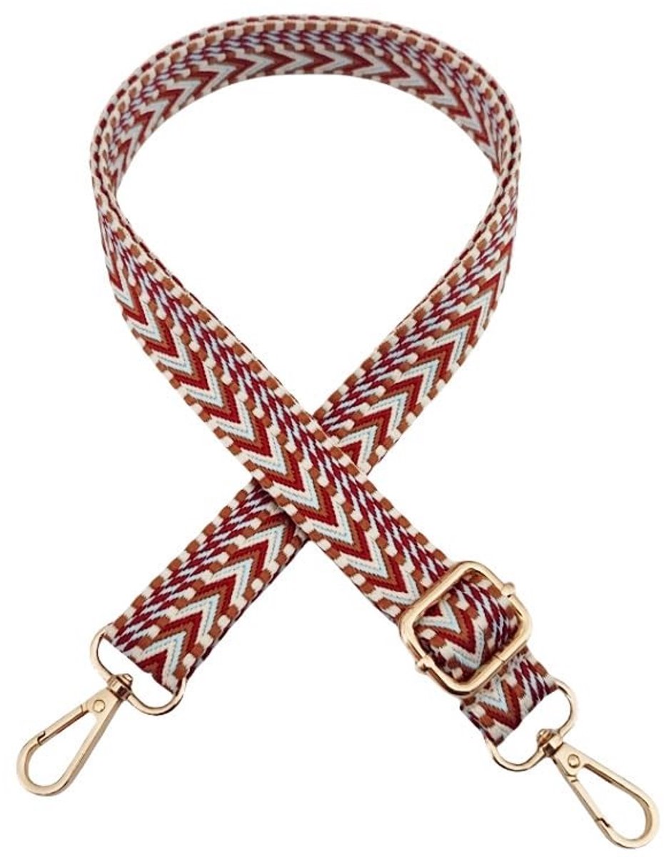 Dailygoods- Tasriem 2,5 cm breed - Verstelbare Schouderband - Vervangende Riem met Karabijnhaak - Duurzaam Nylon - Voor Handtassen/Cameratassen - Schouderriem