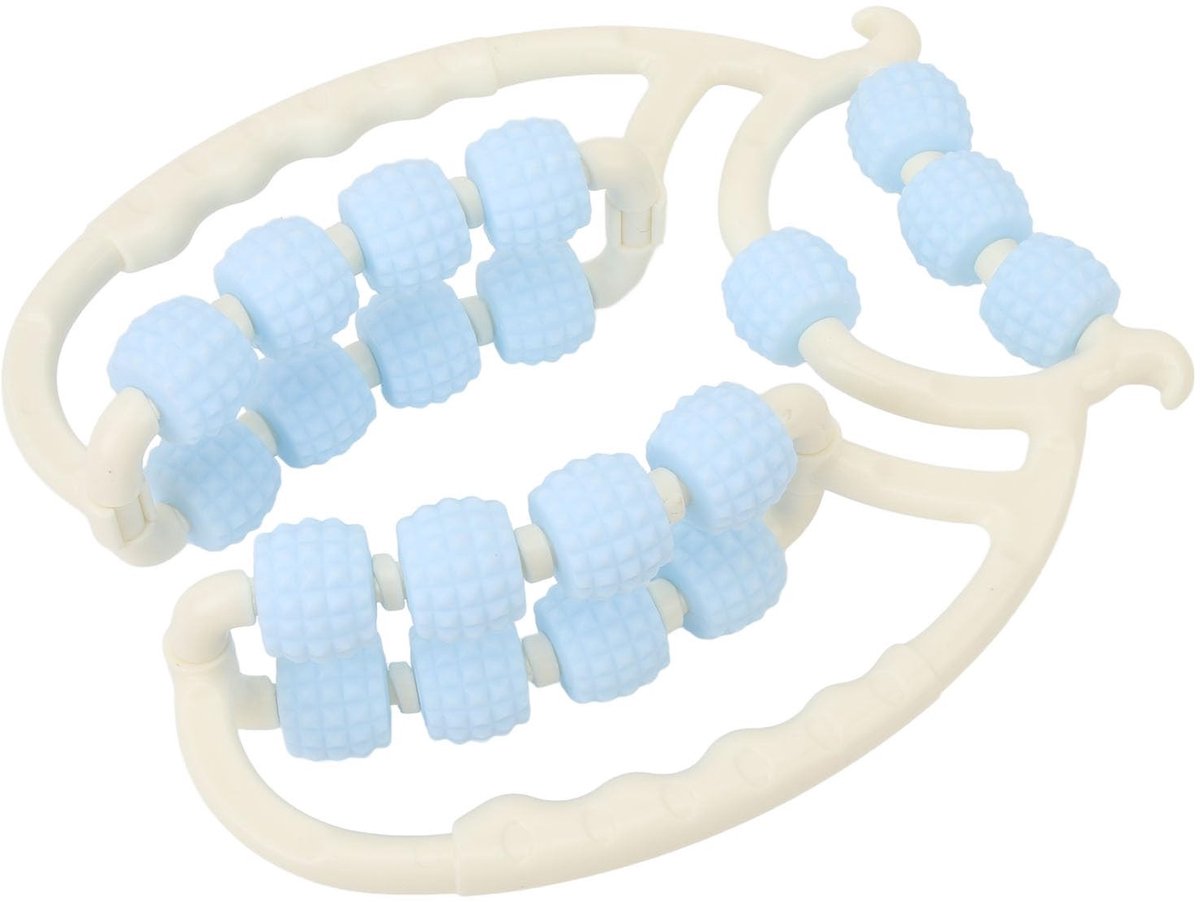 Dailygoods- Spierrolklemmen - 20 Wielen - Multifunctionele Stimulator - Verlicht Spiervermoeidheid - Lichtgewicht - Duurzaam PP-Materiaal - Massageroller