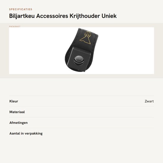 Dailygoods- Krijthouder - Draagbaar ontwerp - Magnetische Eigenschap - Bicast-leer - Duurzaam - Compact en Handig in Gebruik - Biljartaccessoire van Dailygoods — afbeelding 3
