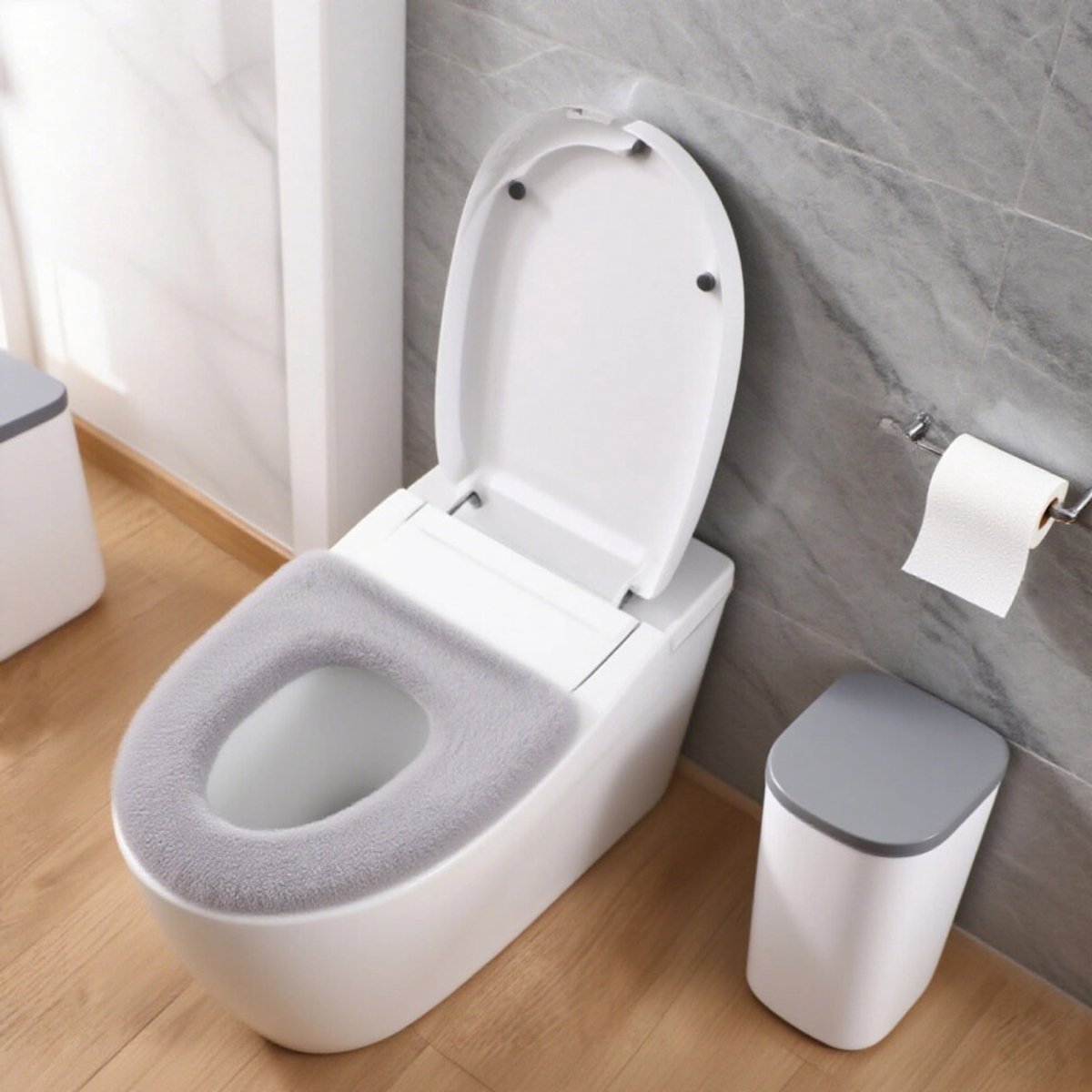 28 cm dikke wollen toiletbrilhoes