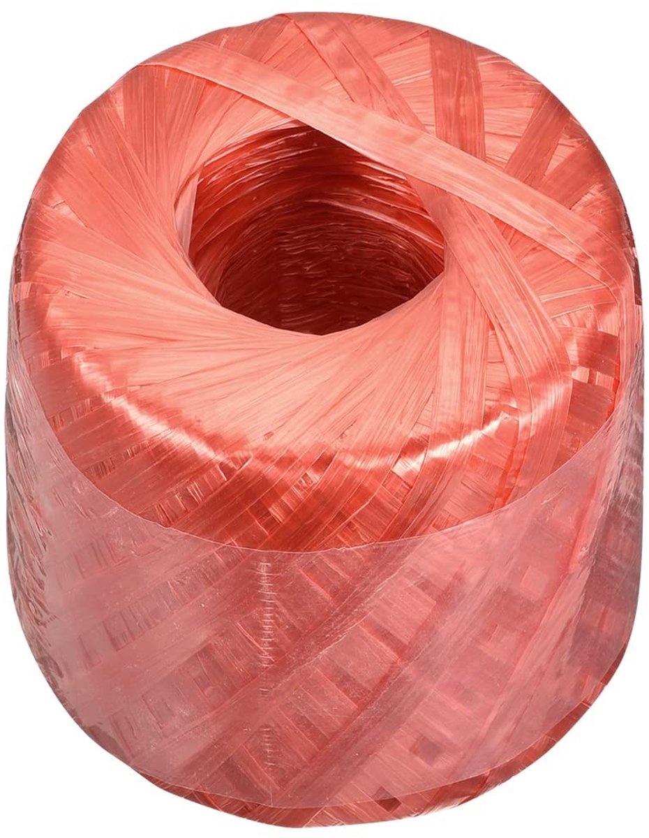 Dailygoods- Touw 250m - Polyester - Nylon - DIY - Boek Gebundelde Verpakking - Rood - Koord