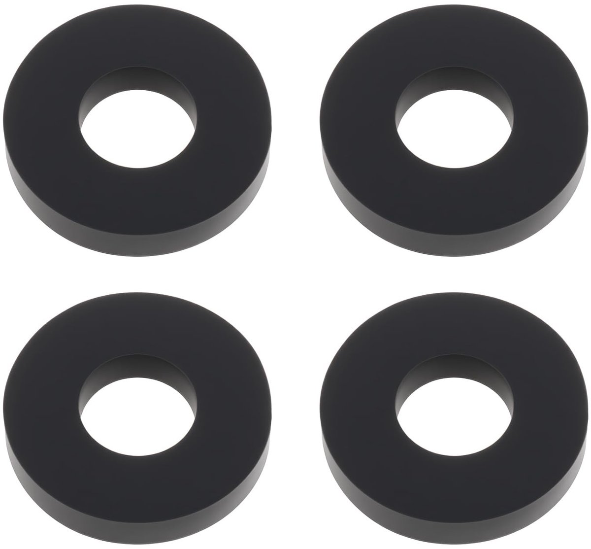 Dailygoods- Idler Wiel Rubber 18x8x3mm - 4 Stuks - Compatibel met Pioneer CT-737 - Cassette Tape Recorder - Slijtvast - Nauwkeurige Pasvorm - Cassettebandrecorder