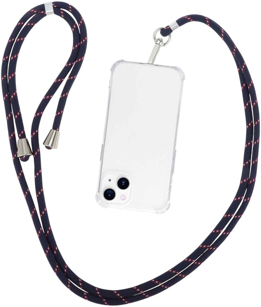 Dailygoods- Telefoonkoord Universeel - Verstelbare Draaglengte - Telefoonketting - Antivuil Polyester - Geschikt voor Smartphones - Duurzaam en Lichtgewicht - Telefoonband