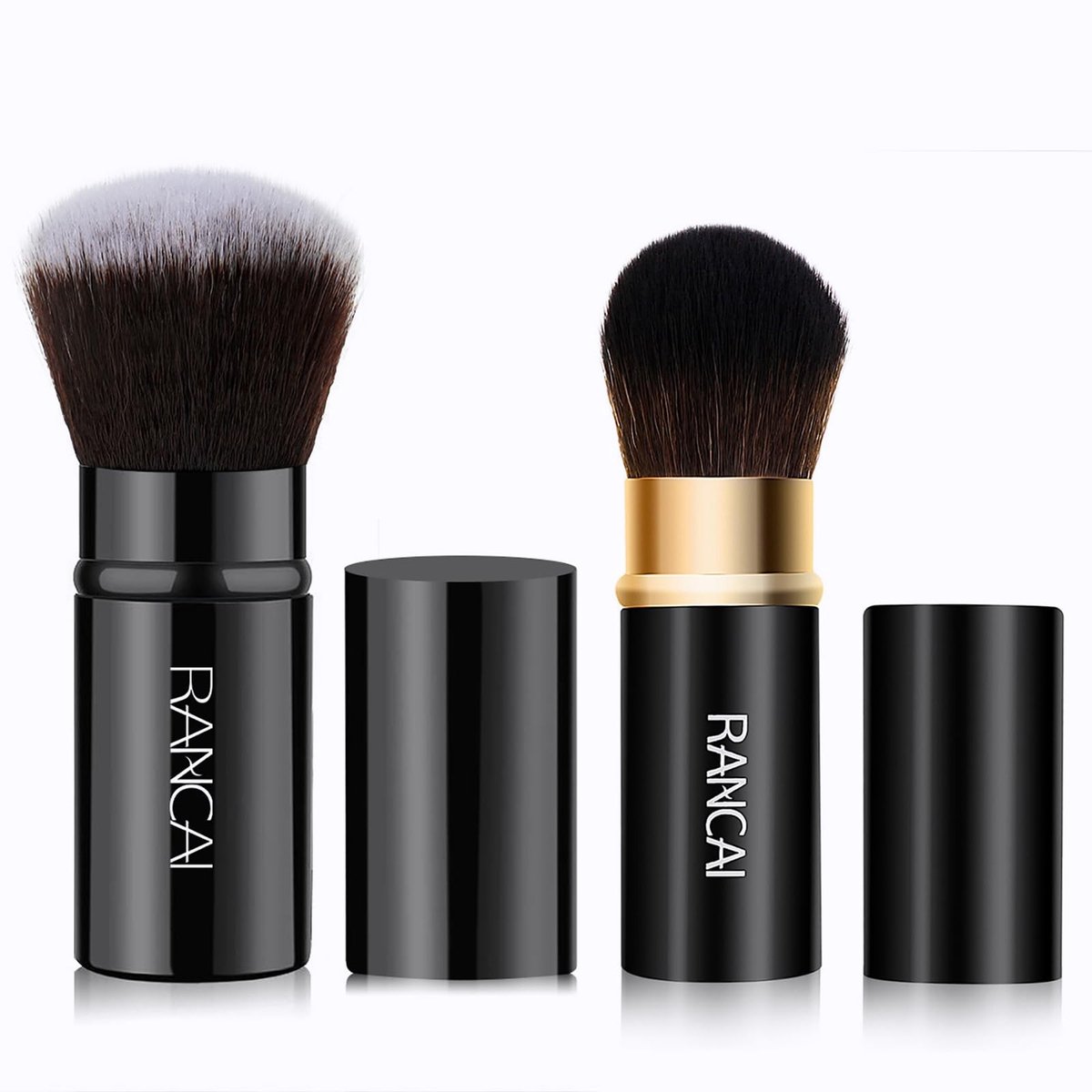 Dailygoods- Make-upborstel Intrekbaar - Draagbare Make-upborstels - Poederborstel - Blush/Bronzer - Synthetische Vezel - Lichtgewicht en Compact - Make-upkwast