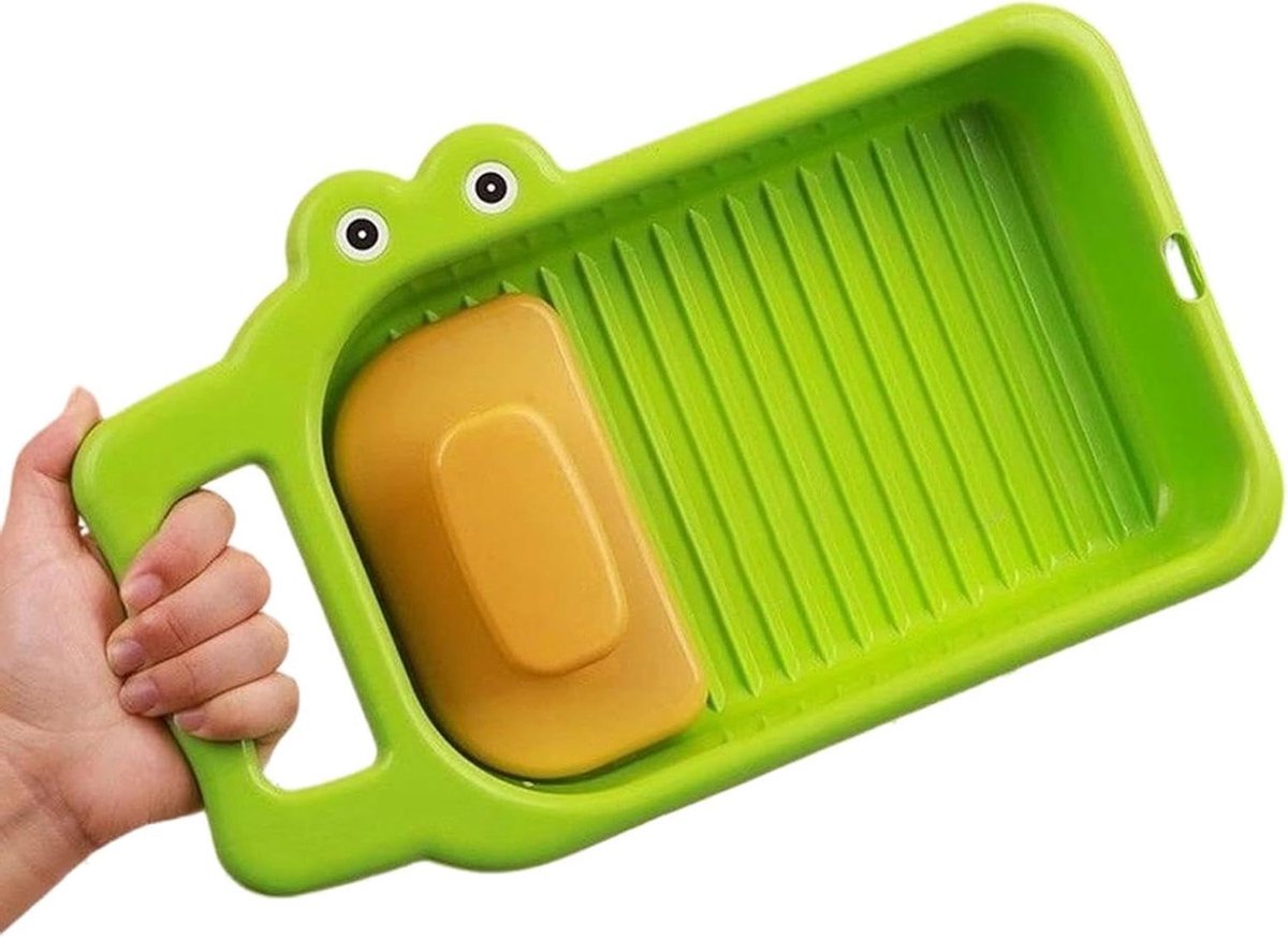 Draagbare Wasplank Handwasbord Mini Vlekken Verwijderen Kindvriendelijk Ontwerp 408 x 20 x 77 cm Groen