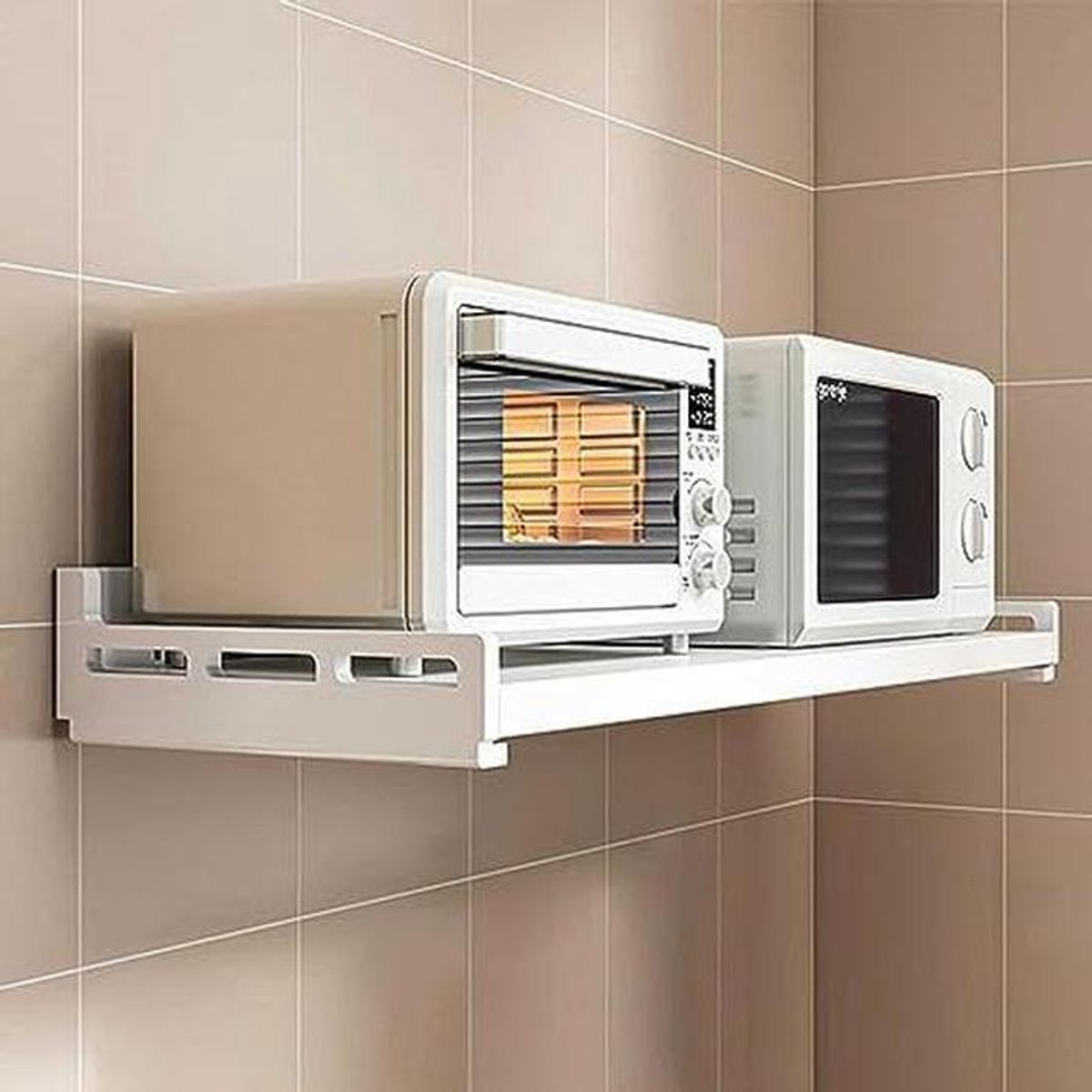 Magnetron Plank - Wandrek Keuken - Keuken Organiseren - Ruimtebesparend Ontwerp - 60 cm - Wit