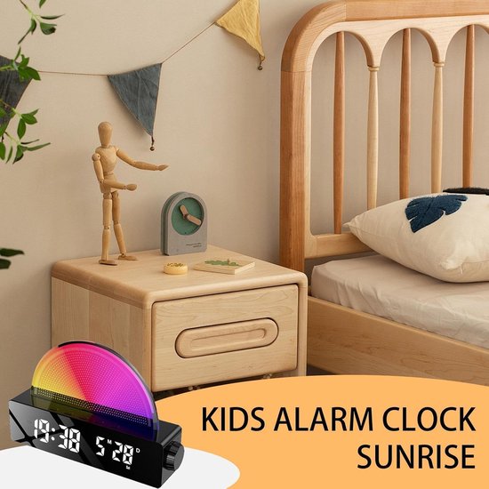 Wekker met Zonsopgang Simulatie - Wake-up Light Slimme Wekker - Rustgevend Wakker Worden - Simuleert Zonsopgang - N.v.t. — afbeelding 4