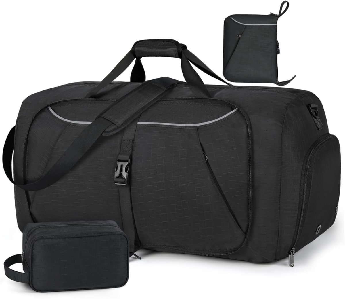 Dailygoods- Reistas 65L - Opvouwbaar - Waterdicht - Sporttas - Weekendtas met Schoenenvak - Ultralicht - Groot
