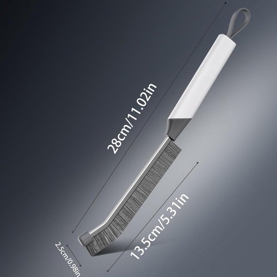 Voegenreiniger Hoekbezem - Multifunctioneel gereedschap - Snel voegen reinigen - Ergonomisch ontwerp - 29 cm lengte - Niet gespecificeerd — afbeelding 2