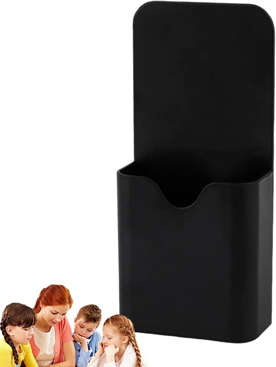 Opbergcup Koelkast - Magnetische Caddy - Keuken Organiseren - Sterke Neodymium Hechting - 5.3x17.1x5.3 cm - Zwart