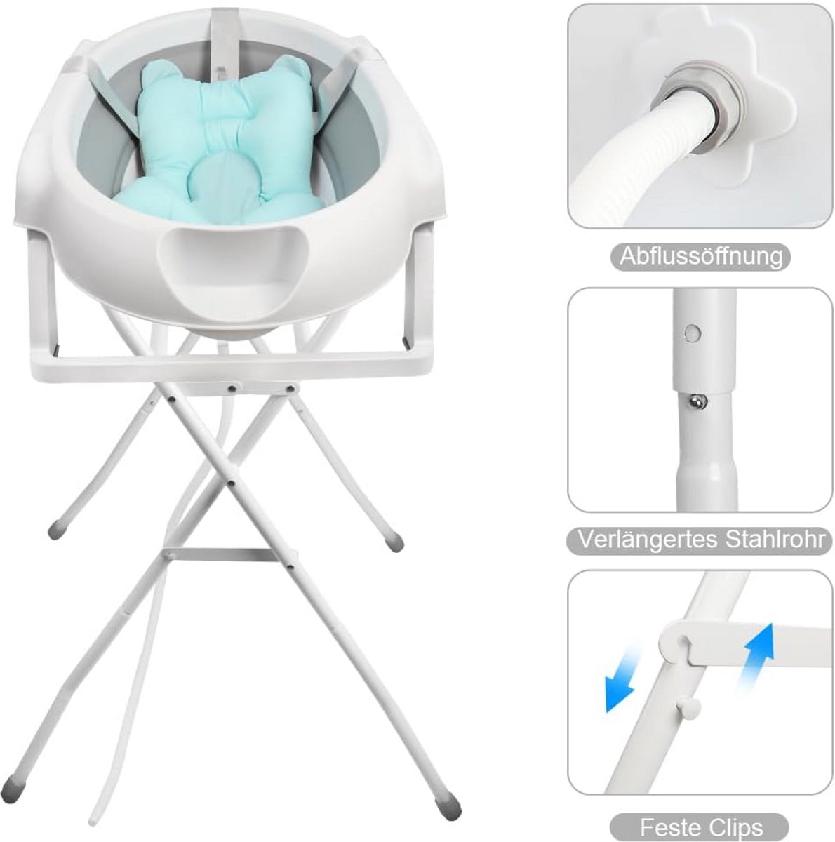Babybadkuip met frame - Opvouwbaar babybad thumbnail 6