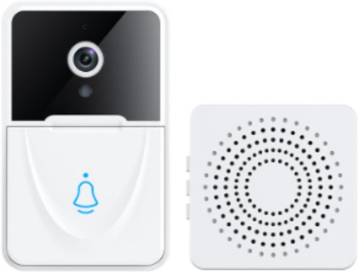 Slimme WiFi Deurbel - HD Nachtzicht - Veilig Thuis - Tweerichtingsaudio - 1000 mAh Accu - Zwart