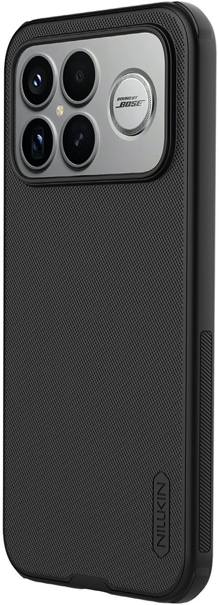 Nillkin, Hoesje geschikt voor Poco F8 Ultra - Super Frosted Pro Series Bi-Material, Zwart