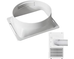 Airconditioning Afvoerslang Adapter Plat - Ø150mm - Koppelstuk Mobiele Airco Afvoerslang - Accessoires Voor Mobiele Airconditioning - Voor Mobiele Airconditioning, Afzuiging, Droger