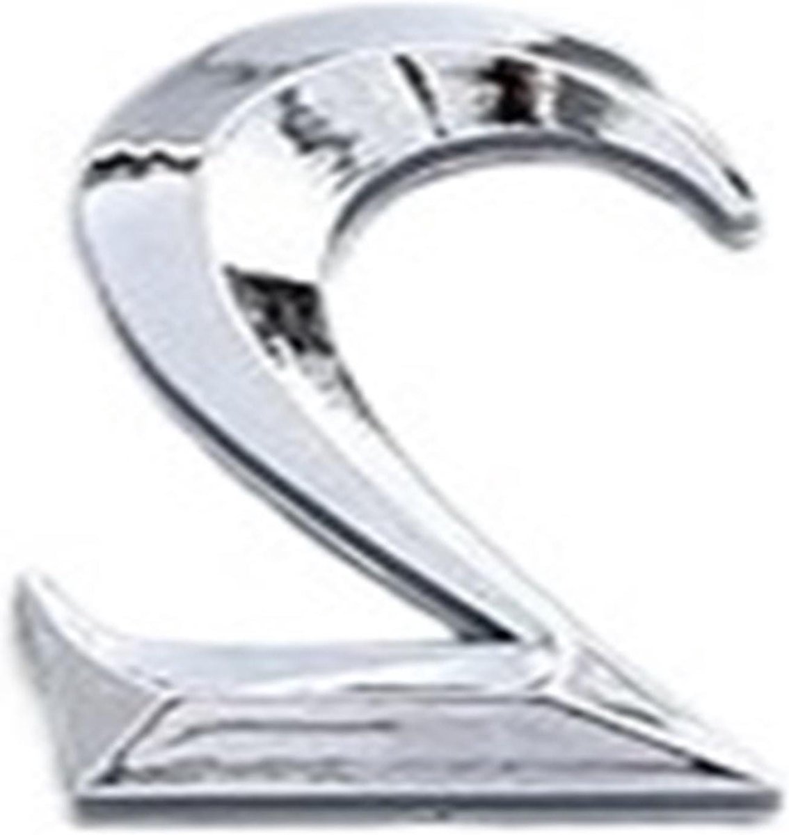 Huisnummer Deurplaat - Brievenbus Sticker - Huis Herkenbaar Maken - Gegalvaniseerde Afwerking - 7 cm - Zilver