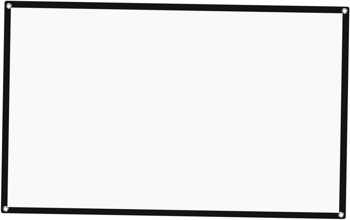 Projectiescherm - Buitenscherm Filmdoek - Thuisbioscoop Creëren - Kreukvrij Polyester - 60 Inch - Wit
