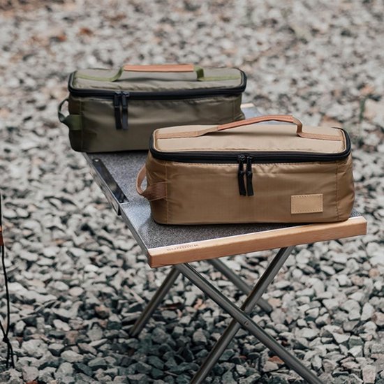 Organizer voor campingkeukengerei, draagbare opbergtas voor campingkookgerei, waterdichte accessoires, kookgerei tas met ophangoog, 31 x 13 x 12 cm van Lifesport. — afbeelding 5