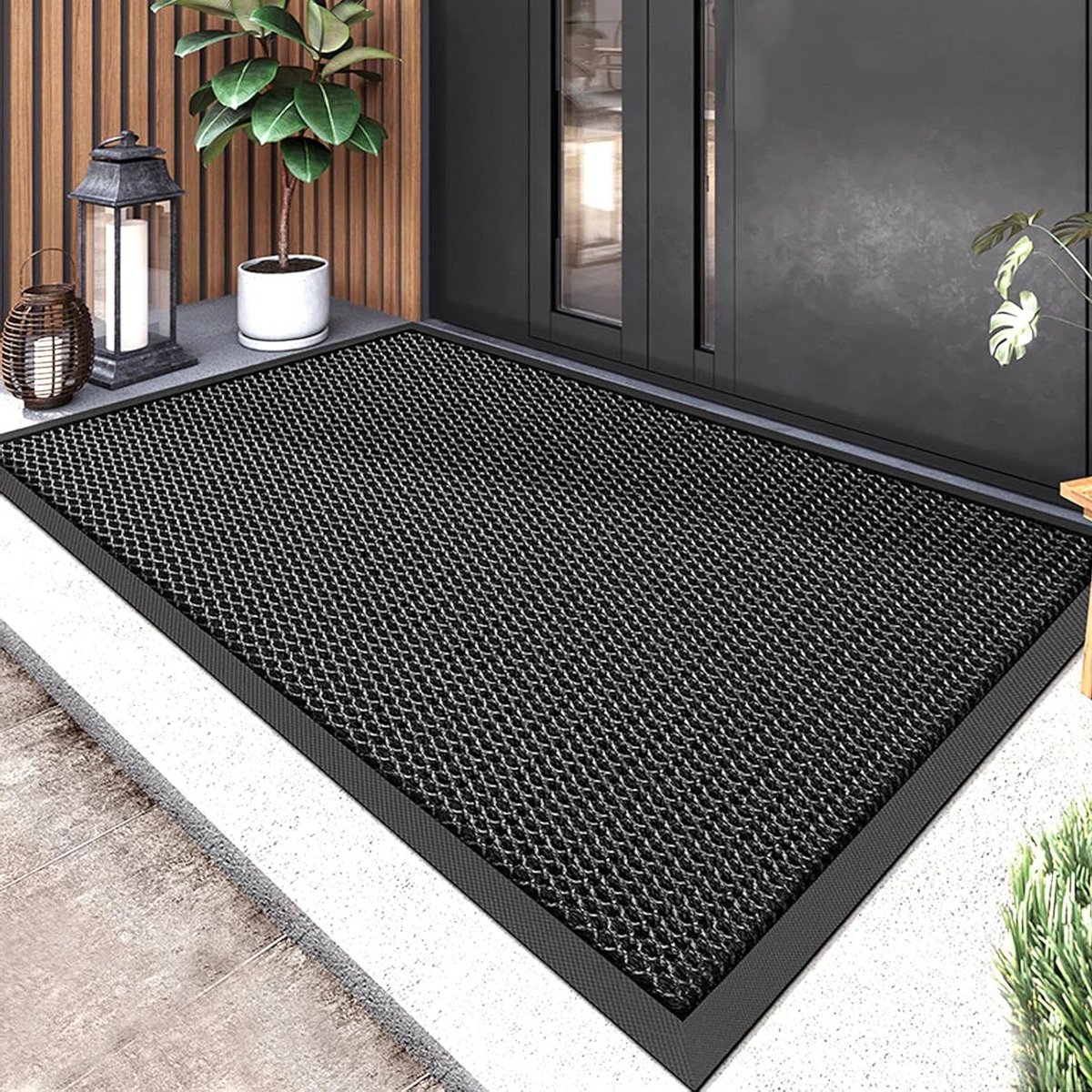 Buiten Deurmat - Vuilvangmat Voordeur - Schoenen Schoonmaken - Extreem Antislip - 43 x 76