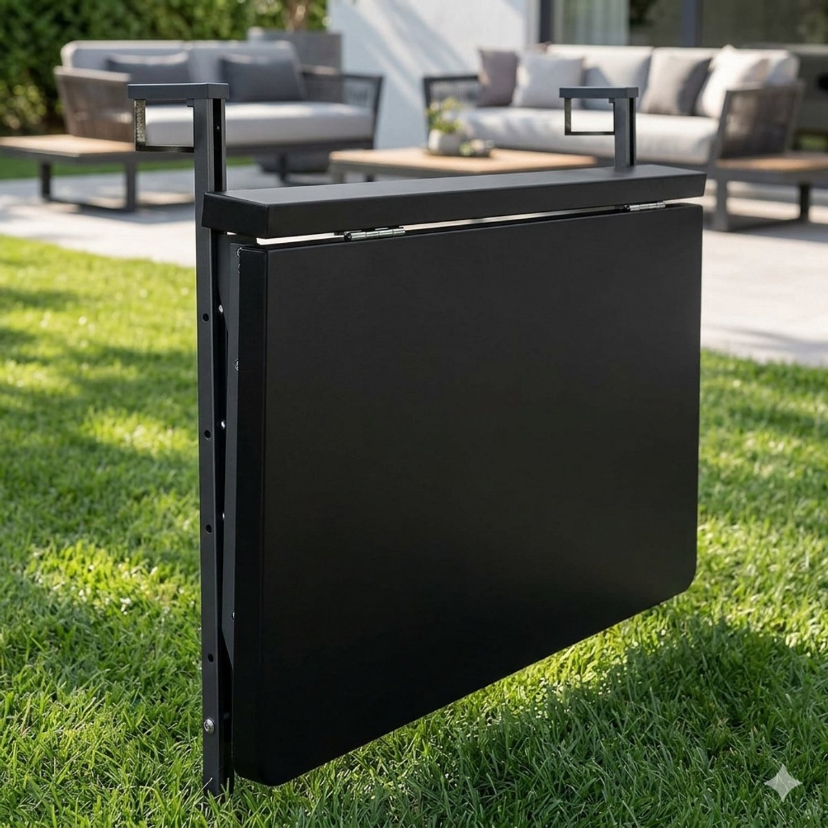 Balkontafel Inklapbaar Verstelbaar – Wandgemonteerde Balkon Tafel voor Balkon, Terras en Tuin, Ruimtebesparende Hangtafel met Hoogteverstelling – Mobili Bella