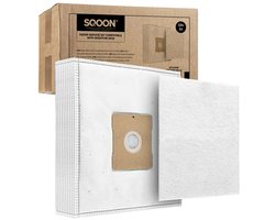 SQOON® stofzuigerzakken + motorfilter set geschikt voor Inventum SZ300 - Gelijk aan: SZ300 / 21200900119 / 21200900120 / 21200900010 - vervangingsset voor optimale filtratie en zuigkracht