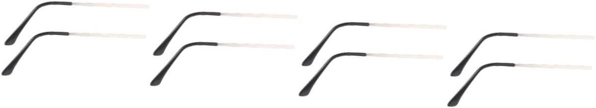 Brillenpoten Vervanging - Bril Armpjes - Bril Reparatie - Metaal & Flexibel - 4 Paar - Zilver