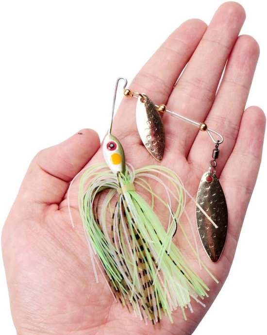 Spinnerbait - 5 Stuks - 17g - Roofvissen - Ultralicht Roofvis Kunstaas - Met Blinkertjes - Visaas - Voor Snoek, Baars, Snoekbaars & Roofvis - Vis accessoires set - Hengelsport - Vissen — afbeelding 5