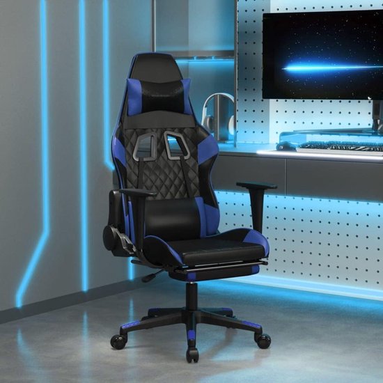 Gaming Stoel - Racer Stoel - Comfortabel Gamen - Verstelbare Rugleuning - 64 x 60 x 127 cm — afbeelding 3