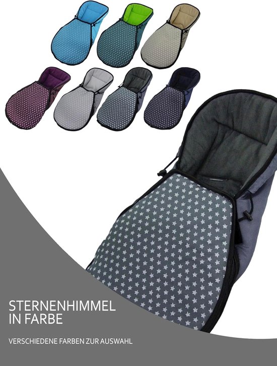 Baby Voetenzak - Winterzak Kinderwagen - Baby Vervoeren - Waterafstotend Materiaal - 75 x 40 cm - Sterren Olijf — afbeelding 5