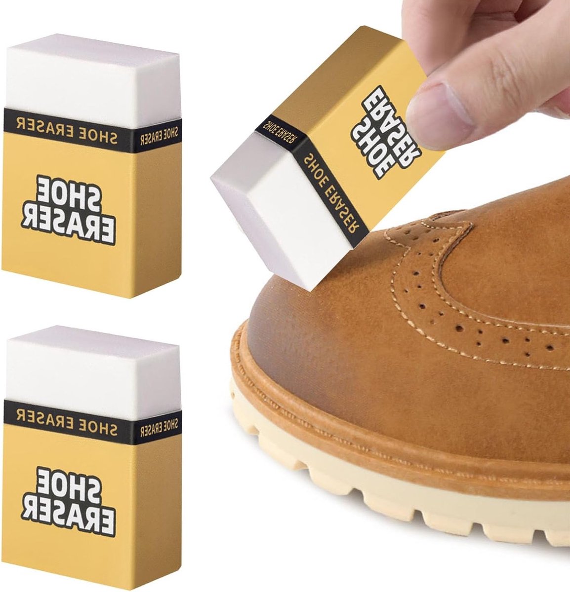 Schoenreiniger voor Suède en Nubuck, Effectieve Rubber Gum voor Vlekken en Vuilverwijdering