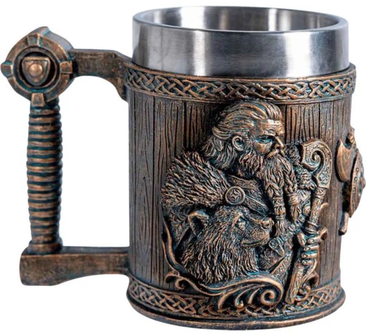 Boutique Trukado - Viking Mok Viking met Wolf