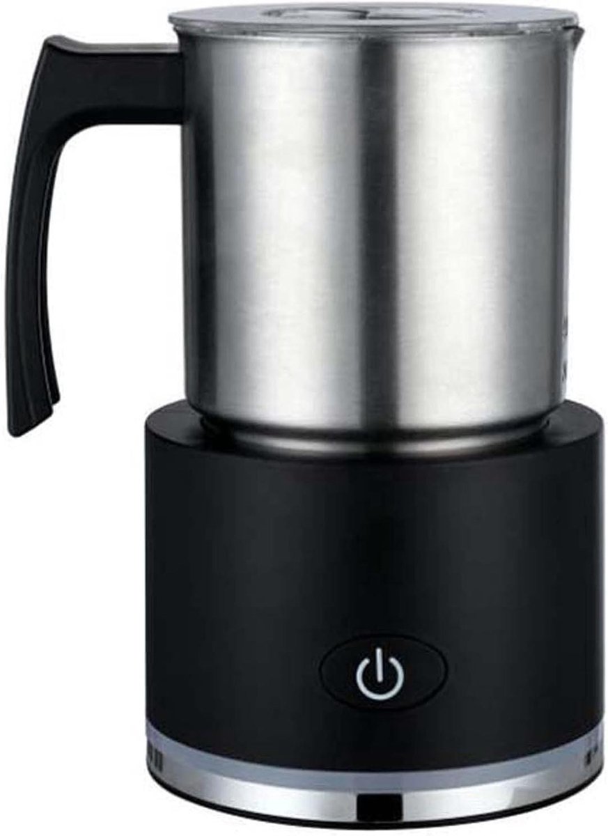Elektrische Melkopschuimer - Melkopschuimer Glas - Koffie Maken - Warm Koud Schuim - 700 ml - Zwart