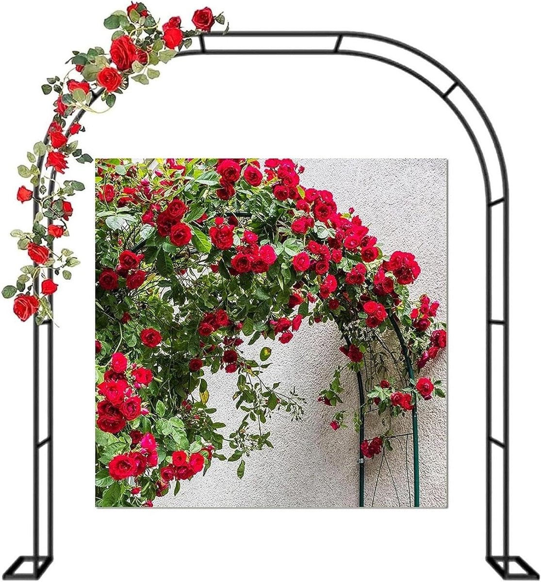 Smeedijzeren Tuinboog - Decoratieve Boog - Planten Ondersteunen - Weerbestendige Coating - 180 cm Breed - Zwart