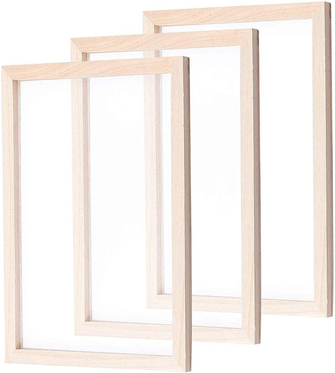 Traditionele Papermaking Vorm Frame voor DIY Handgemaakte Papercraft Benodigdheden - 25x34cm Scherm voor Creatieve Projecten en Ambachten