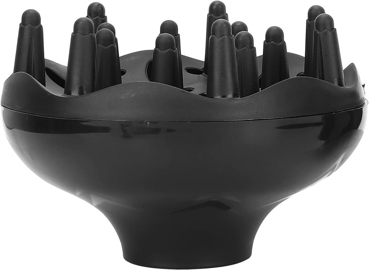 Föhn Diffuser Set - Haardroger Opzetstuk - Krullend Haar Stylen - Verhoogt Luchtvolume - 3 Stuks - Zwart
