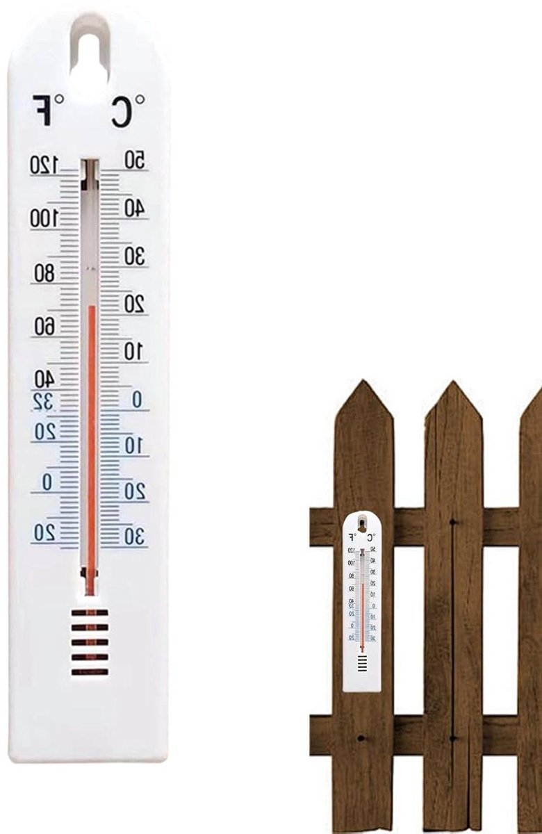 Wandtemperatuursensor - Dubbele indicator meter - Real-time monitoring - Waterdichte behuizing - 21 cm lengte - Niet gespecificeerd