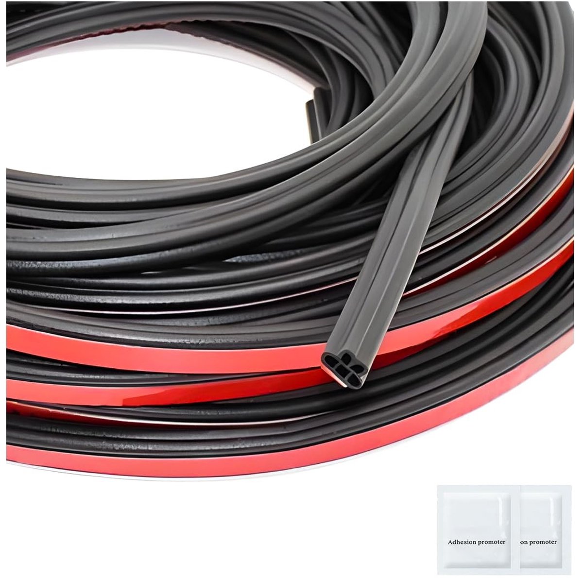 Dailygoody - Rubber afdichtingstape - Waterdicht - 10 meter - Zelfklevend - Auto en motorvoertuigen - Zwart