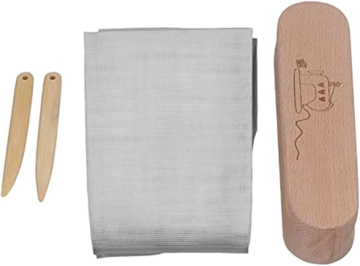 Professionele Houten Flap voor Quilten met Strijkbescherming en Naaigereedschap voor Plissees en Stikwerk