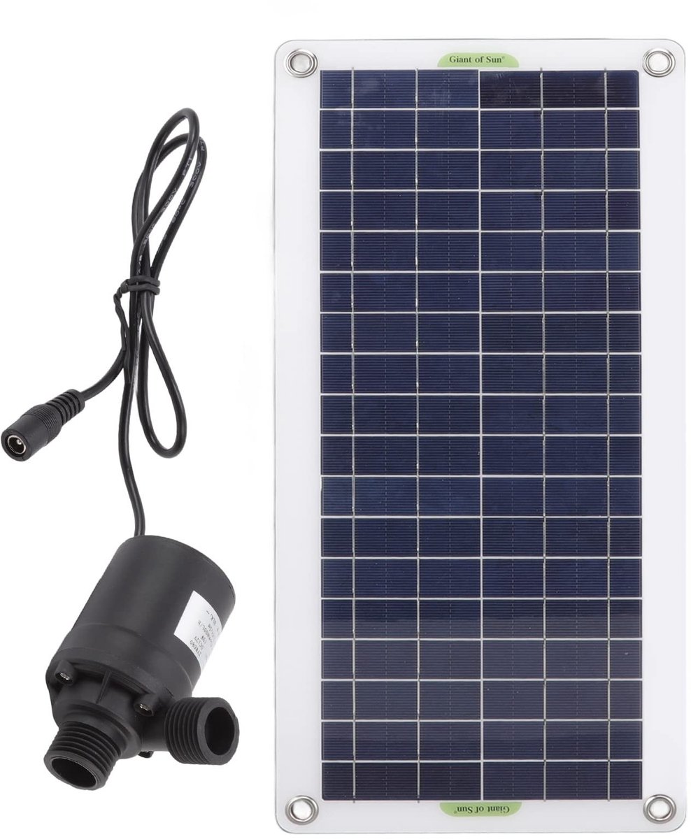 Dailygoody - Solar Waterpomp Kit - Drijvende Fontein - Zonne-energie - Wit - DIY Waterornament - Geschikt voor Buiten - Waterpomp