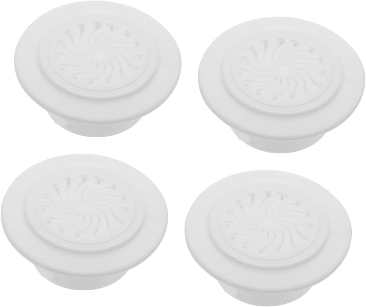 Wandgaatjes Pluggen - Ventilatie Covers - Wandafwerking - Eenvoudige Installatie - 9 x 9 cm - Chroom