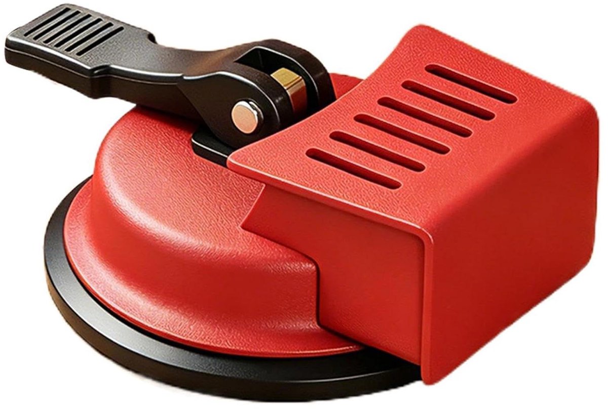 Vloer Zuignap - Vloer Naadtrekker - Vloeren Egaliseren - Dubbele Zuignap - 70mm en 95mm - Zwart