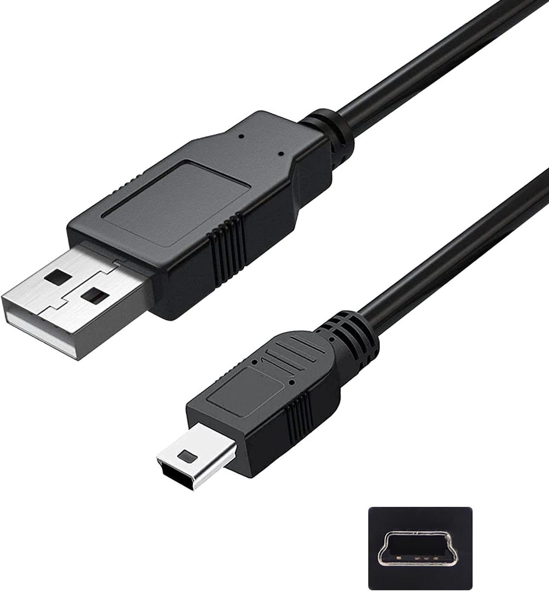 USB Oplaadkabel - Datakabel Controller - Games Opladen - Hoge Snelheid - 3 meter - Zwart