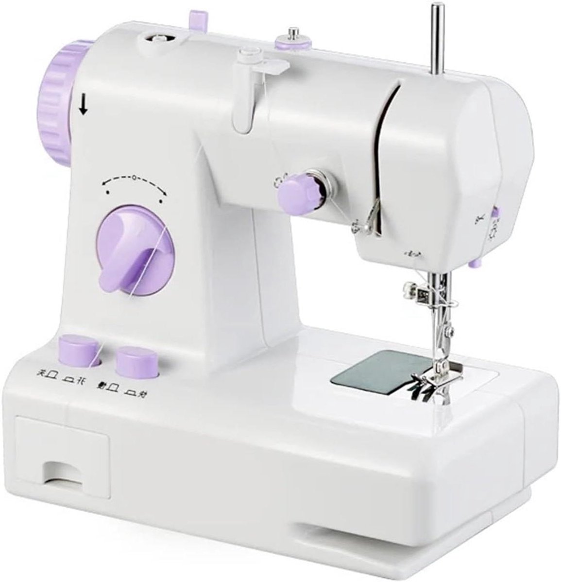 Huishoudelijke Naaimachine - Mini Naaimachine Handheld Naaimachine - Kleding Maken - Multifunctioneel - 22x12x21 cm - Wit
