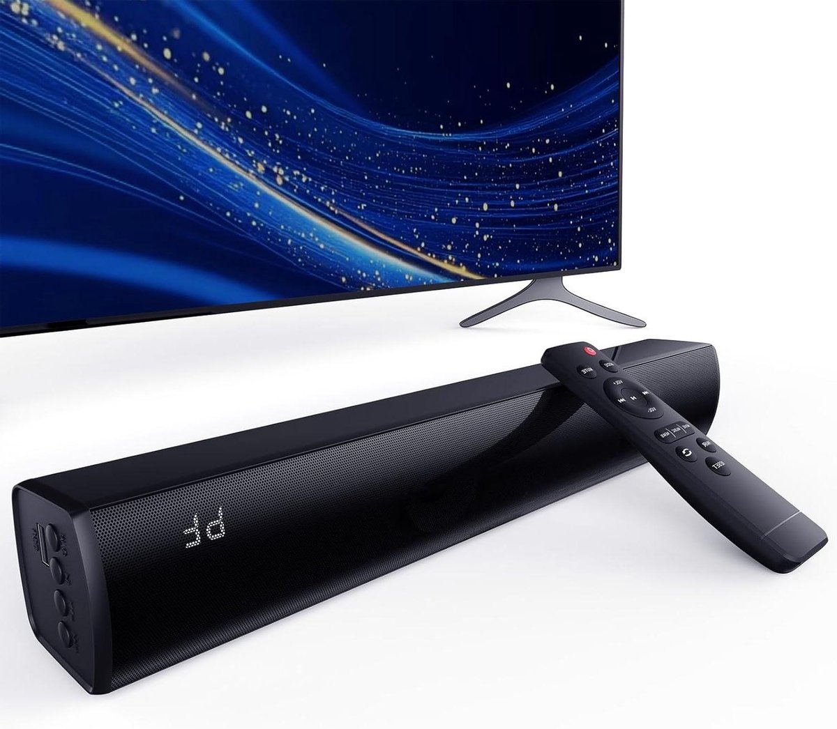 Draadloze Soundbar - Home Theater Systeem - Films en Muziek - Meerdere Verbindingsopties - 381 cm - Zwart